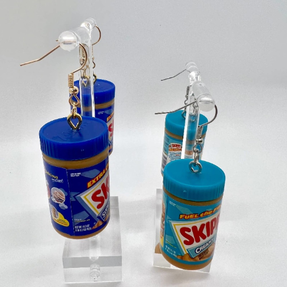 Peanut Butter Earrings - BFF Earrings - Mini Brands Earrings - Skippy Earrings - Picture 2 of 10